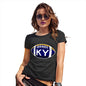 Funny T Shirts For Mum KY Kentucky State Football Women's T-Shirt Medium Black