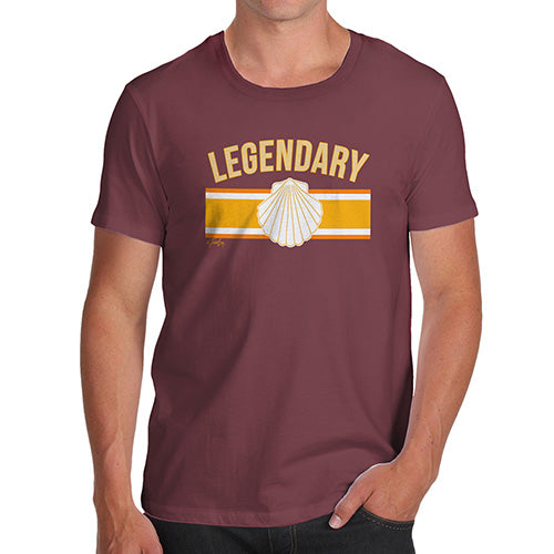 Funny Gifts For Men Legendary Men's T-Shirt X-Large Burgundy