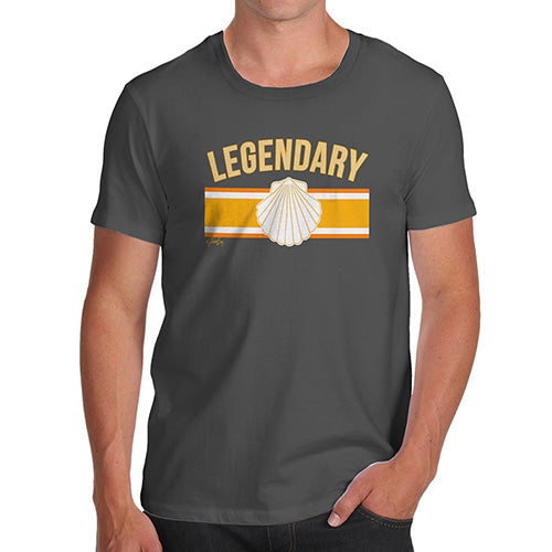 Funny T Shirts For Dad Legendary Men's T-Shirt Large Dark Grey