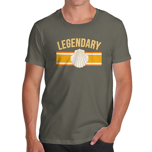 Funny T-Shirts For Men Sarcasm Legendary Men's T-Shirt Large Khaki