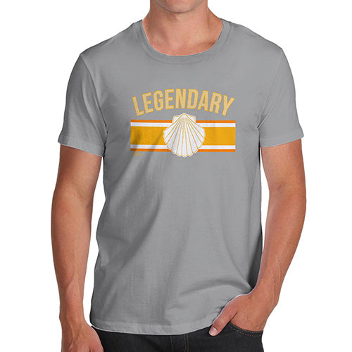 Funny Tee For Men Legendary Men's T-Shirt Large Light Grey