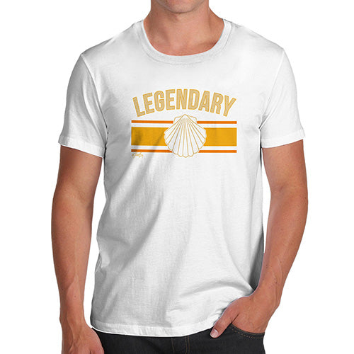 Mens T-Shirt Funny Geek Nerd Hilarious Joke Legendary Men's T-Shirt Medium White