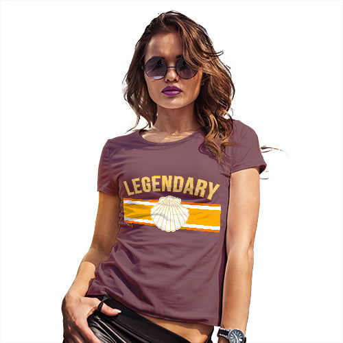 Womens Funny T Shirts Legendary Women's T-Shirt X-Large Burgundy