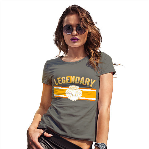 Funny T Shirts For Mum Legendary Women's T-Shirt Large Khaki