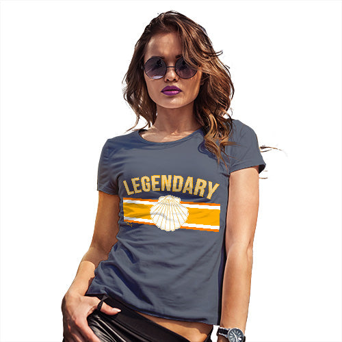 Womens Funny T Shirts Legendary Women's T-Shirt Large Navy