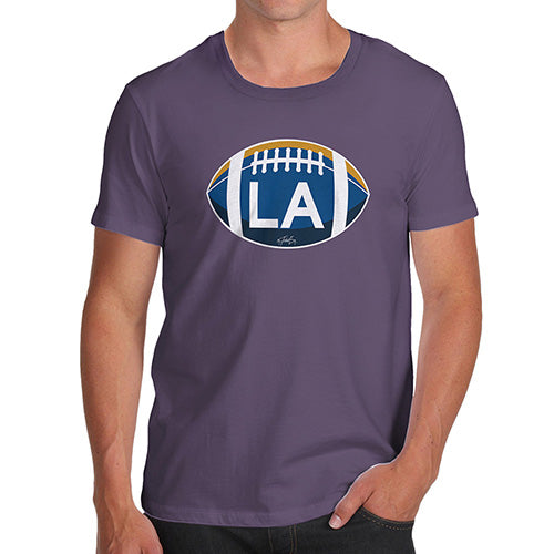 Mens Funny Sarcasm T Shirt LA Louisiana State Football Men's T-Shirt Medium Plum