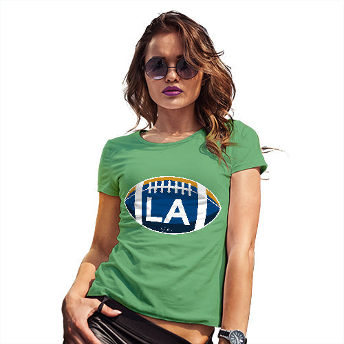 Funny Tee Shirts For Women LA Louisiana State Football Women's T-Shirt Medium Green