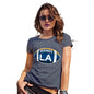 Womens T-Shirt Funny Geek Nerd Hilarious Joke LA Louisiana State Football Women's T-Shirt Large Navy