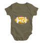 MD Maryland State Football Baby Unisex Baby Grow Bodysuit