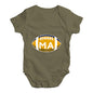 MA Massachusetts State Football Baby Unisex Baby Grow Bodysuit