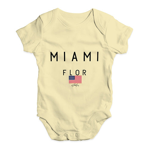 Miami Flor Baby Unisex Baby Grow Bodysuit