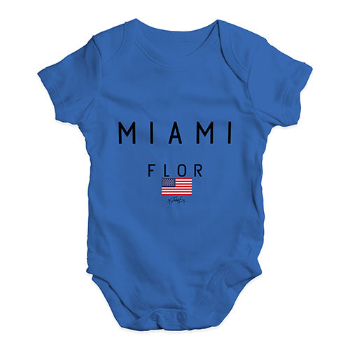 Miami Flor Baby Unisex Baby Grow Bodysuit