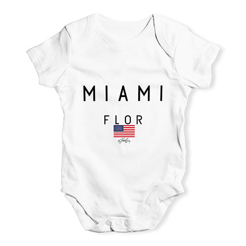 Miami Flor Baby Unisex Baby Grow Bodysuit