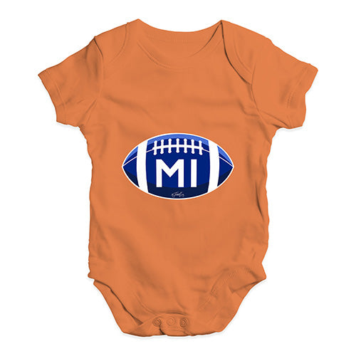 MI Michigan State Football Baby Unisex Baby Grow Bodysuit