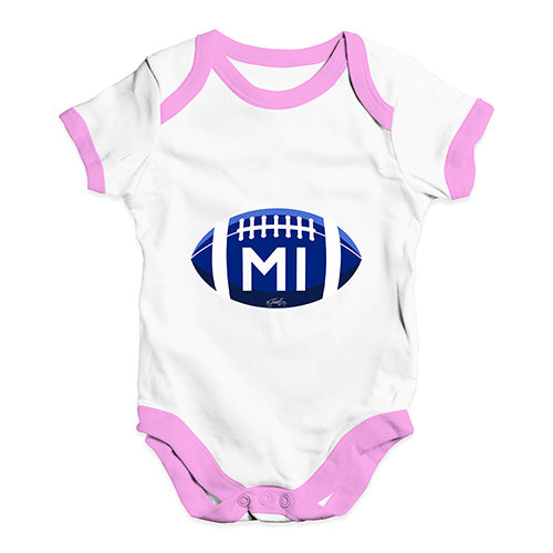 MI Michigan State Football Baby Unisex Baby Grow Bodysuit