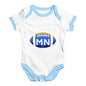 MN Minnesota State Football Baby Unisex Baby Grow Bodysuit