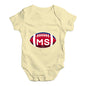 MS Mississippi State Football Baby Unisex Baby Grow Bodysuit