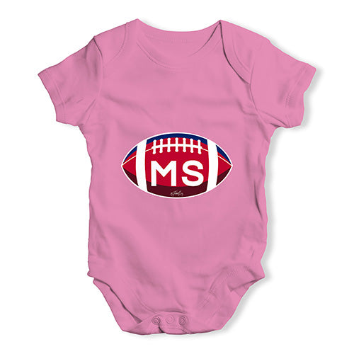 MS Mississippi State Football Baby Unisex Baby Grow Bodysuit