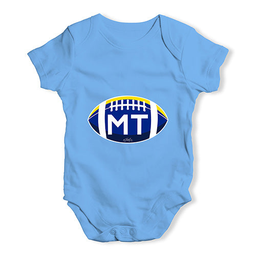 MT Montana State Football Baby Unisex Baby Grow Bodysuit