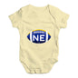 NE Nebraska State Football Baby Unisex Baby Grow Bodysuit