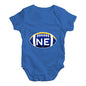 NE Nebraska State Football Baby Unisex Baby Grow Bodysuit