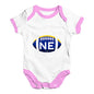 NE Nebraska State Football Baby Unisex Baby Grow Bodysuit