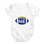 NE Nebraska State Football Baby Unisex Baby Grow Bodysuit