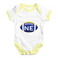 NE Nebraska State Football Baby Unisex Baby Grow Bodysuit