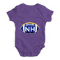 NH New Hampshire State Football Baby Unisex Baby Grow Bodysuit