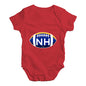 NH New Hampshire State Football Baby Unisex Baby Grow Bodysuit