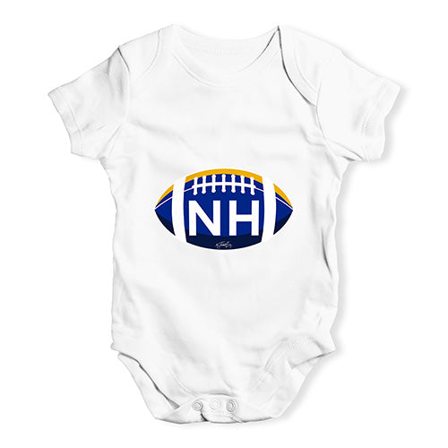 NH New Hampshire State Football Baby Unisex Baby Grow Bodysuit