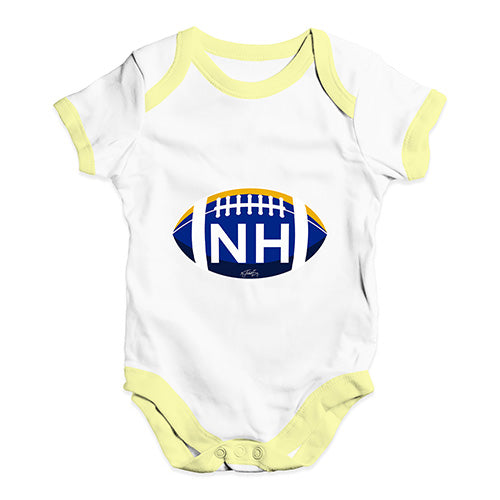 NH New Hampshire State Football Baby Unisex Baby Grow Bodysuit