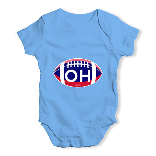 OH Ohio State Football Baby Unisex Baby Grow Bodysuit