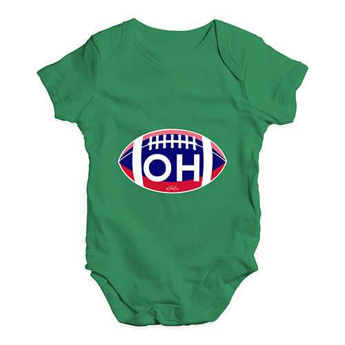 OH Ohio State Football Baby Unisex Baby Grow Bodysuit