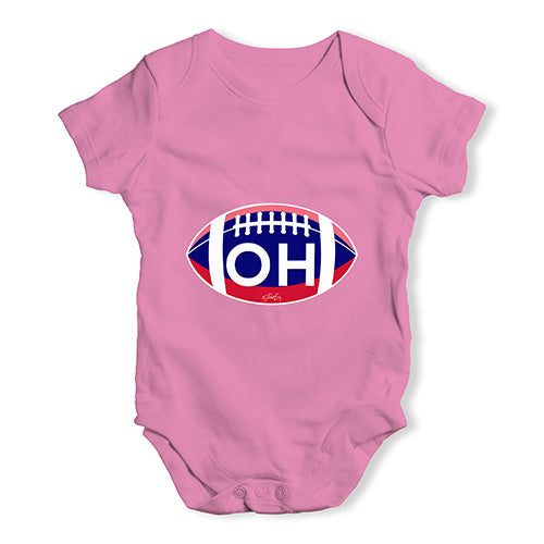 OH Ohio State Football Baby Unisex Baby Grow Bodysuit