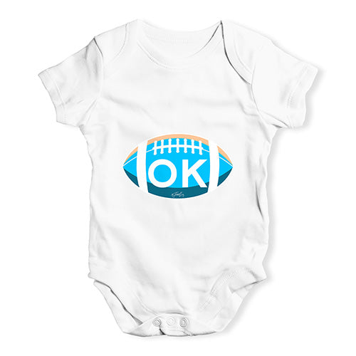 OK Oklahoma State Football Baby Unisex Baby Grow Bodysuit