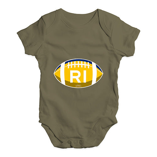 RI Rhode Island State Football Baby Unisex Baby Grow Bodysuit