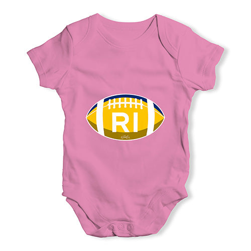 RI Rhode Island State Football Baby Unisex Baby Grow Bodysuit