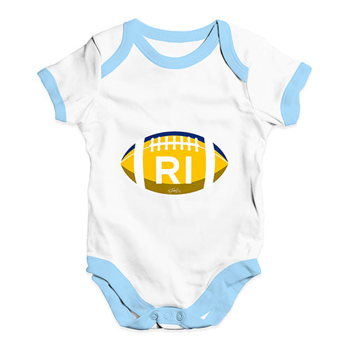 RI Rhode Island State Football Baby Unisex Baby Grow Bodysuit