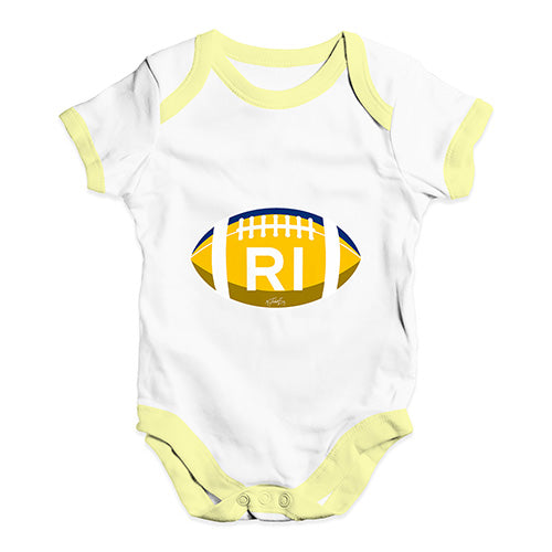 RI Rhode Island State Football Baby Unisex Baby Grow Bodysuit