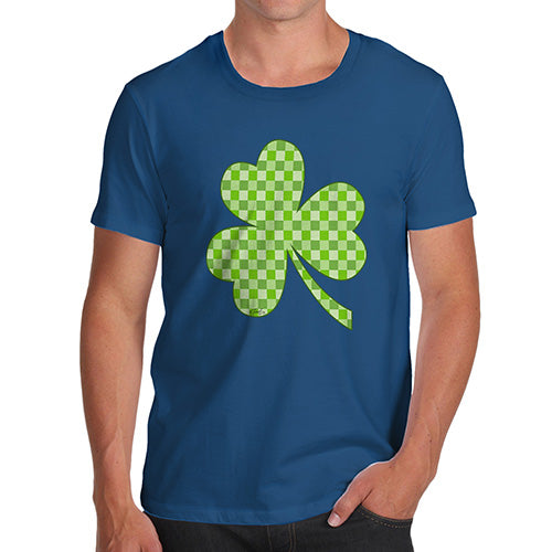 Funny T-Shirts For Men Sarcasm Tartan Shamrock Men's T-Shirt Medium Royal Blue