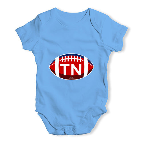 TN Tennessee State Football Baby Unisex Baby Grow Bodysuit