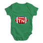 TN Tennessee State Football Baby Unisex Baby Grow Bodysuit