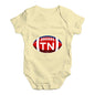 TN Tennessee State Football Baby Unisex Baby Grow Bodysuit