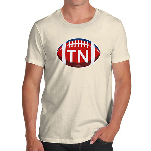 Funny T Shirts For Dad TN Tennessee State Football Men's T-Shirt Small Natural