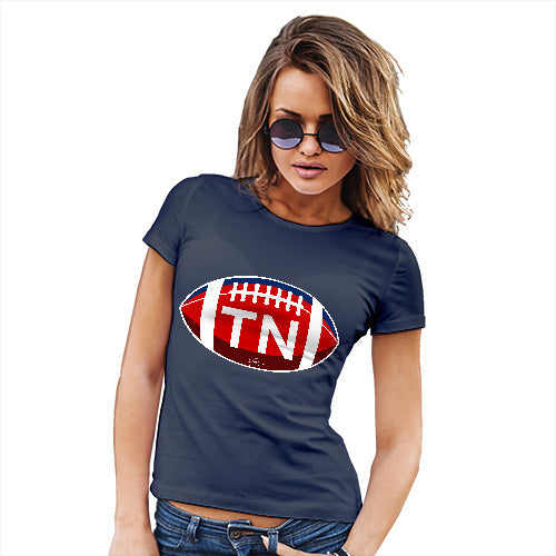Funny Gifts For Women TN Tennessee State Football Women's T-Shirt X-Large Navy