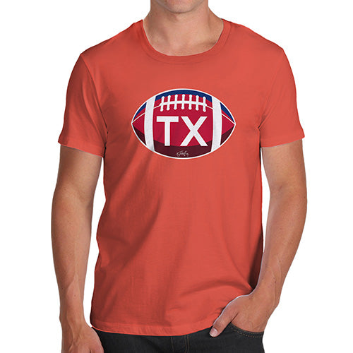 Mens Humor Novelty Graphic Sarcasm Funny T Shirt TX Texas State Football Men's T-Shirt Small Orange