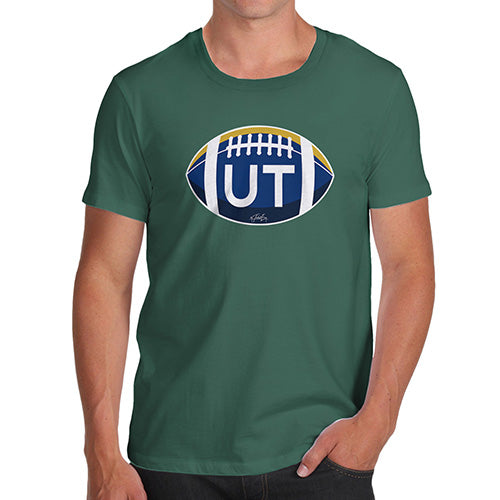 Mens Funny Sarcasm T Shirt UT Utah State Football Men's T-Shirt Large Bottle Green