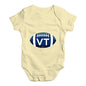 VT Vermont State Football Baby Unisex Baby Grow Bodysuit