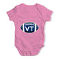 VT Vermont State Football Baby Unisex Baby Grow Bodysuit